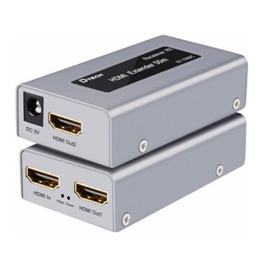 Bộ kéo dài HDMI qua cáp mạng 50/60m DTECH DT-7009C
